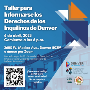 Denver Tenants Rights Workshop (Español)