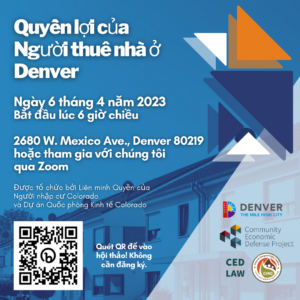 Denver Tenants Rights Workshop (Vietnamese)
